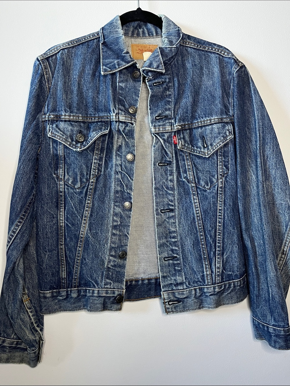 Vintage Levi’s Type III Trucker Jacket 1980’s classic blue denim Jean jacket